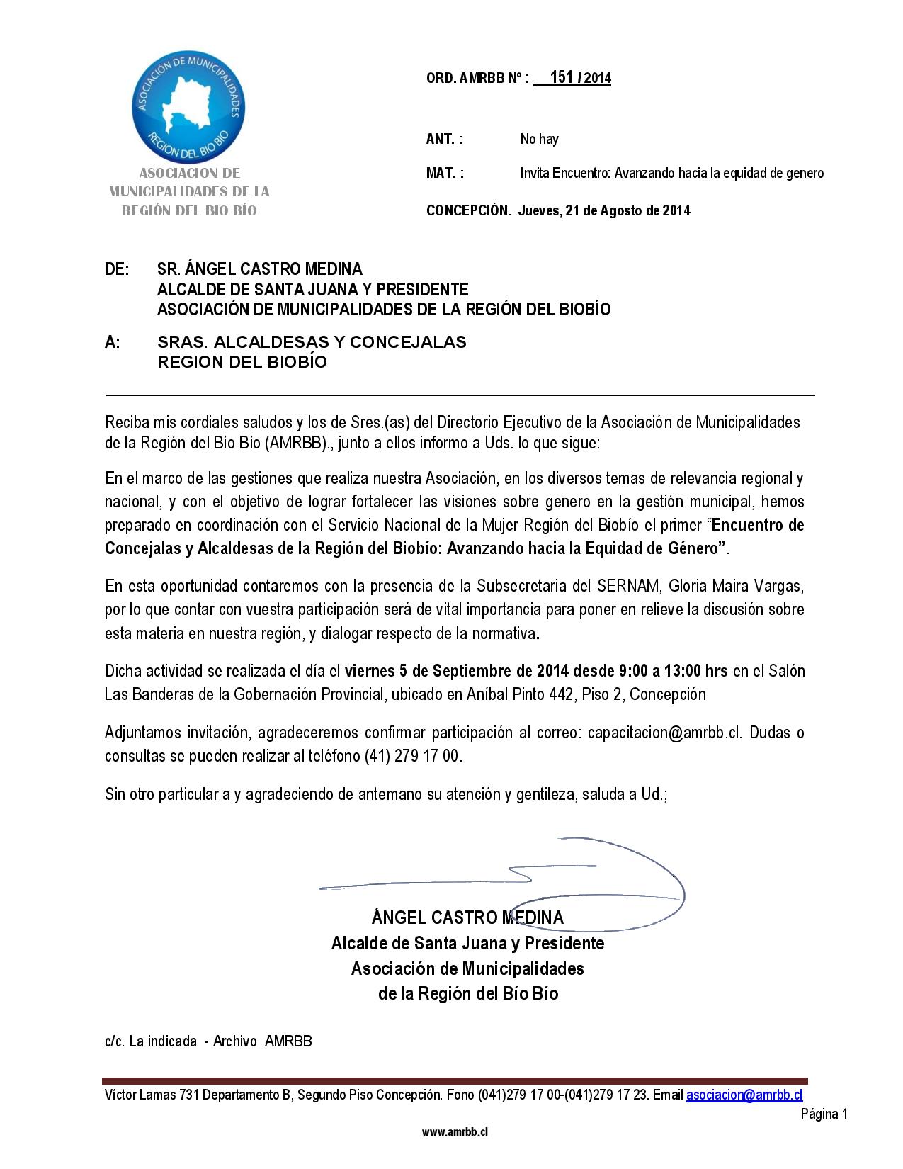 Ord. 151 - Invita Encuentro Avanzando hacia la equidad de genero-page-001